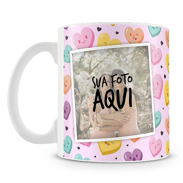 Caneca Personalizada Coraçãozinho (2 Fotos)
