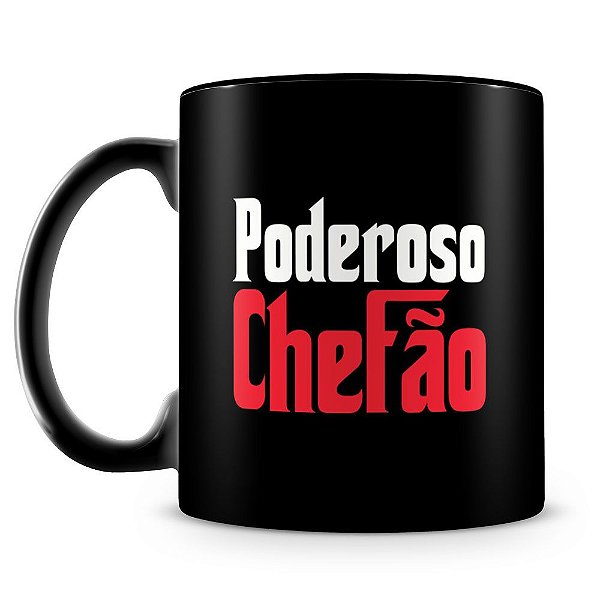 Caneca Personalizada Poderoso Chefão (100% Preta)