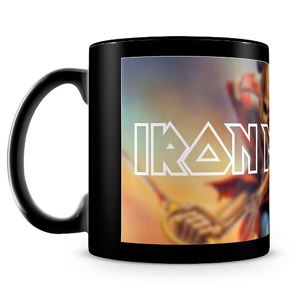 Caneca Personalizada Iron Maiden (100% Preta)