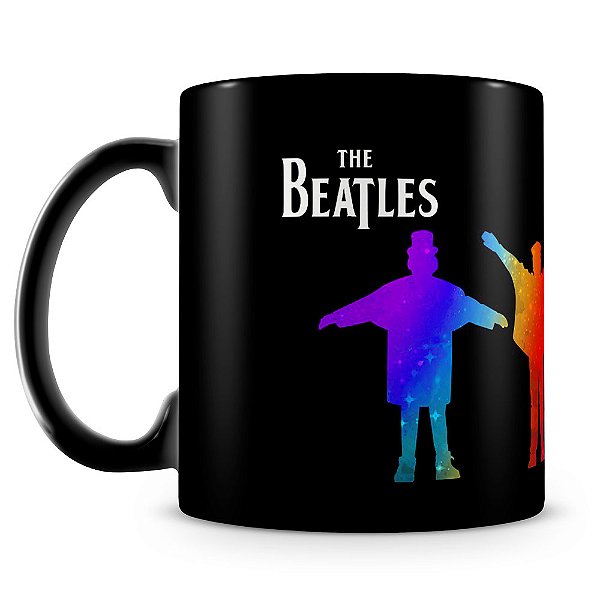Caneca Beatles 100% Preta (Mod.2)