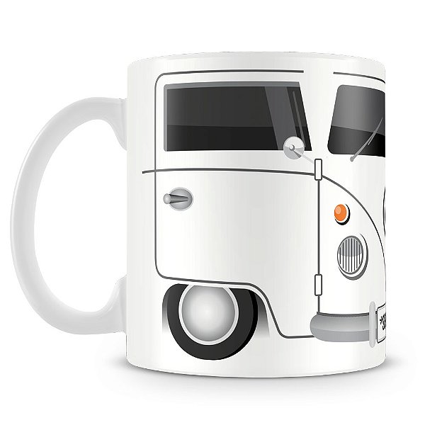 Caneca Kombi Branca (Com Nome)