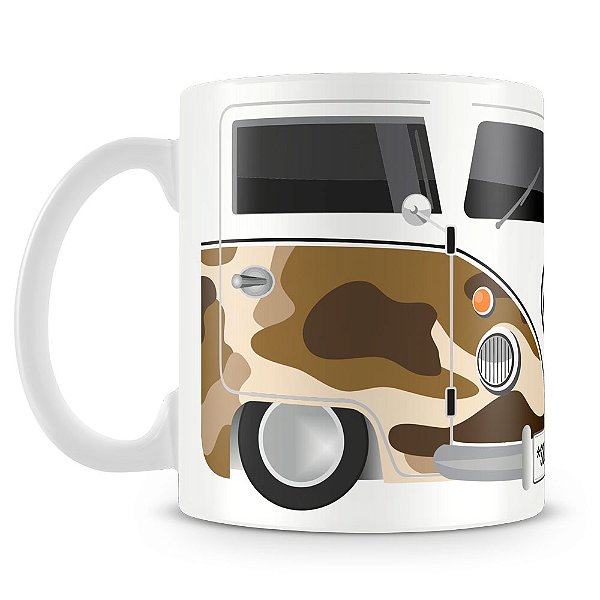 Caneca Kombi Camuflada (Com Nome)