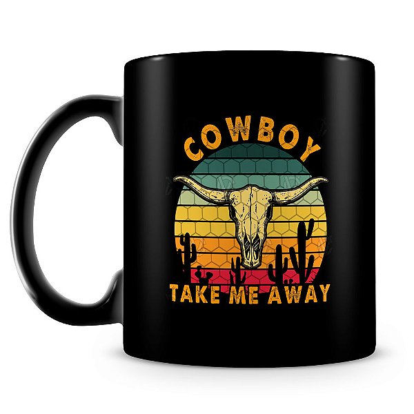 Caneca Cowboy (100% Preta)
