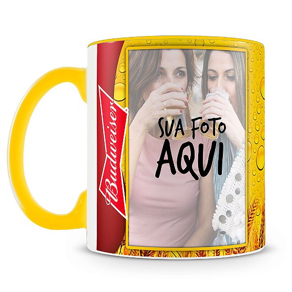 Caneca com Estampa da Cerveja Budweiser

 (Com Foto)