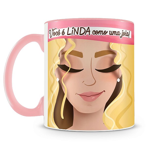 Caneca Linda como uma Jóia (Mod.1)