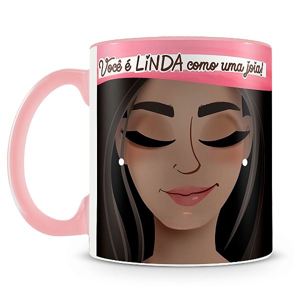 Caneca Linda como uma Jóia (Mod.7)