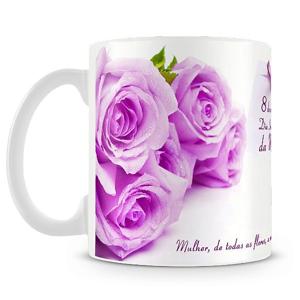 Caneca Dia Internacional da Mulher Mod.4 (Com Foto)