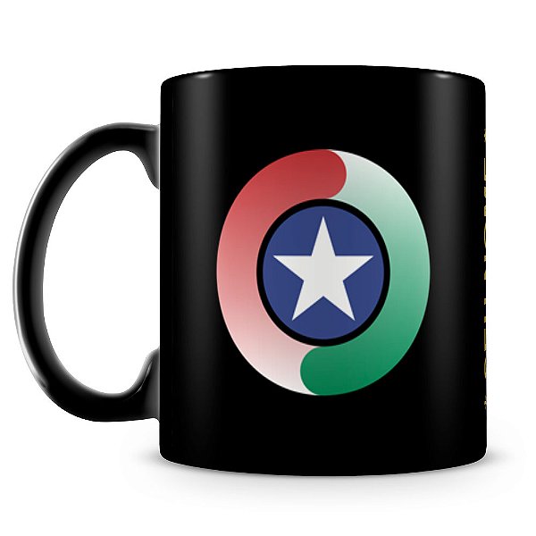 Caneca Polícia Militar de Santa Catarina 100% Preta (Com Nome)