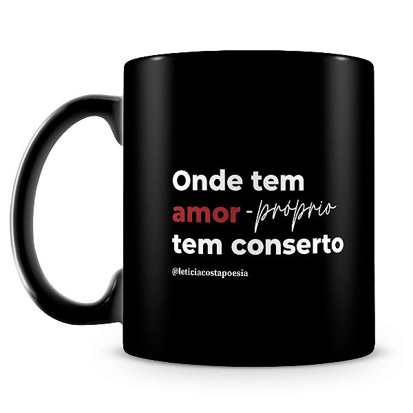 Caneca Amor Próprio (100% Preta)