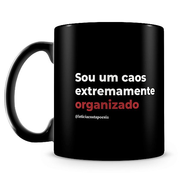 Caneca Caos II (100% Preta)