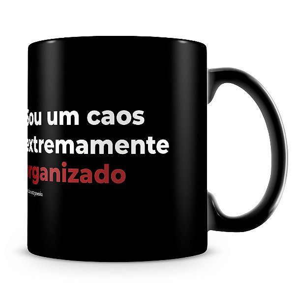 Caneca Caos II (100% Preta)