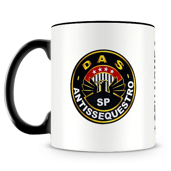 Caneca Polícia Civil de SP Anti Sequestro (Com Nome)