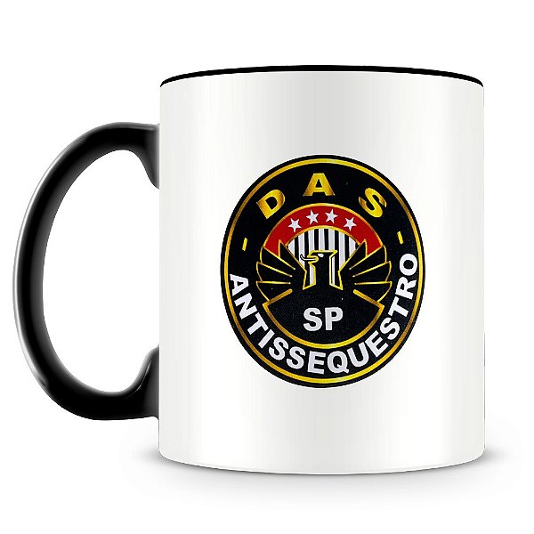 Caneca Polícia Civil de SP Anti Sequestro