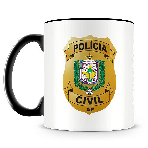 Caneca Polícia Civil do Amapá (Com Nome)