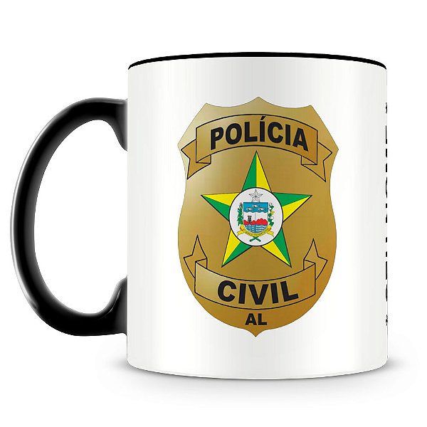 Caneca Polícia Civil de Alagoas (Com Nome)