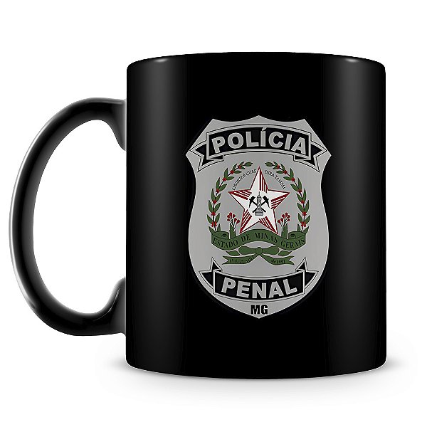 Caneca Polícia Penal de Minas Gerais (100% Preta)