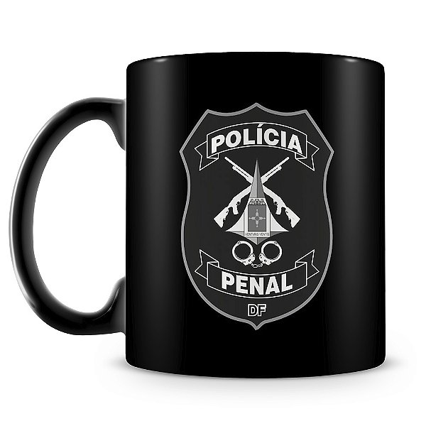 Caneca Polícia Penal do Distrito Federal (100% Preta)