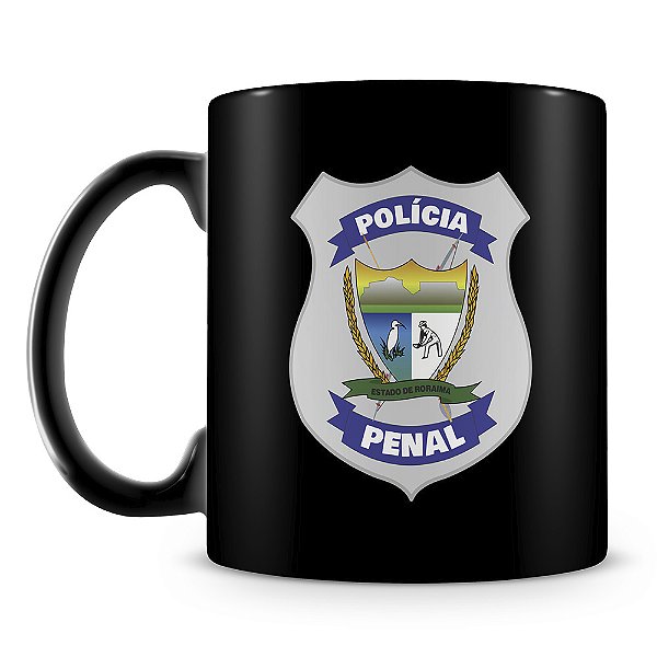 Caneca Polícia Penal de Roraima (100% Preta)