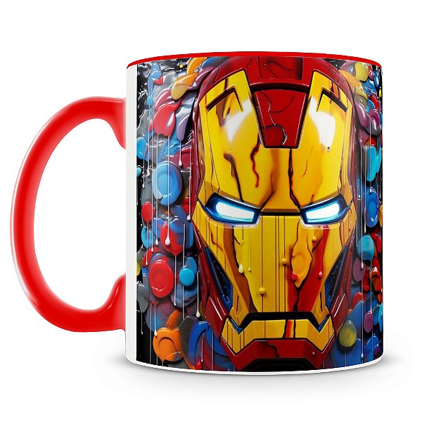 Caneca Homem de Ferro 3D (Mod.1)