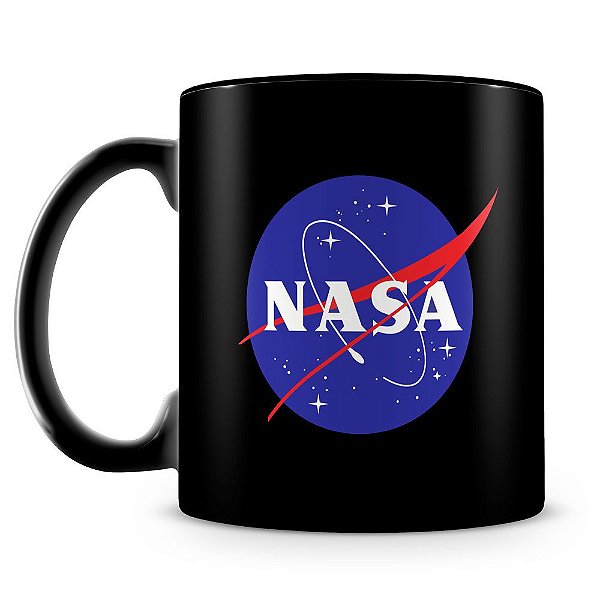 Caneca Personalizada NASA (100% Preta)