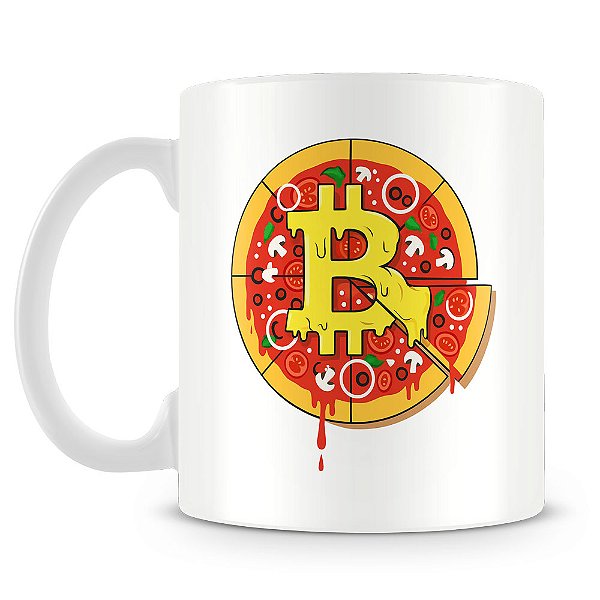 Caneca Bitcoin Pizza