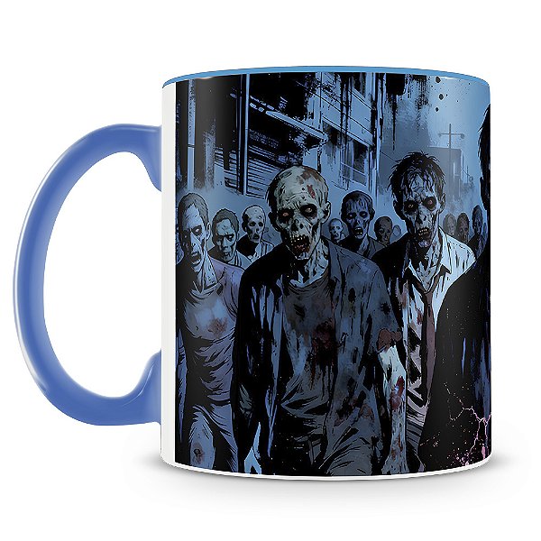 Caneca Halloween Horda de Zumbis