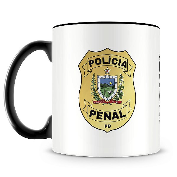 Caneca Polícia Penal da Paraíba (Com Nome)
