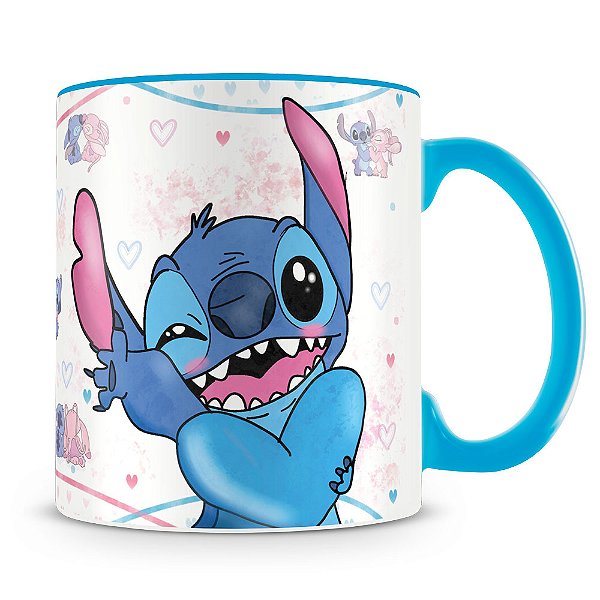 Stitch e Angel - Coração Azul