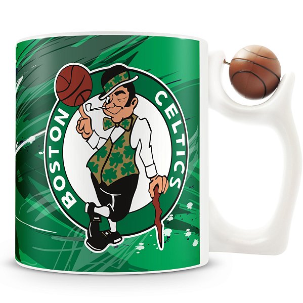 Caneca Alça Bola Personalizada Celtics (Basquete)