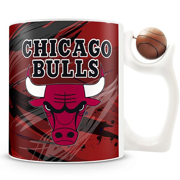 Caneca Alça Bola Personalizada Chicago Bulls (Basquete)
