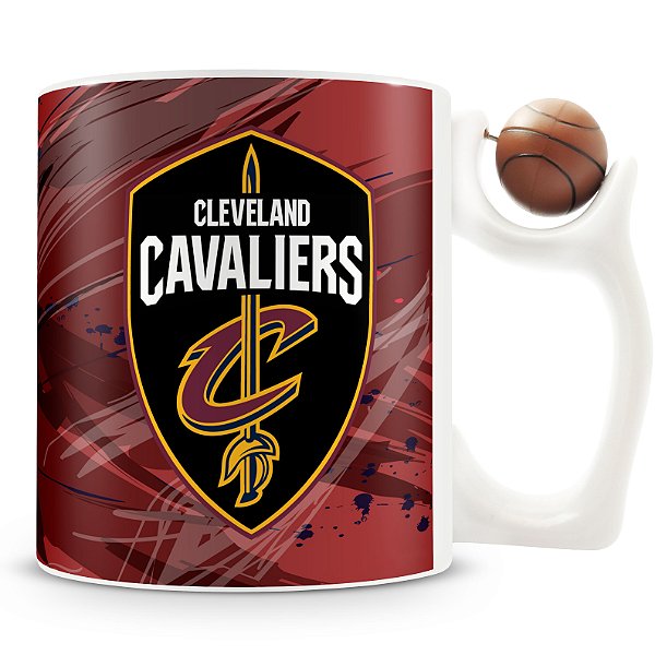 Caneca Alça Bola Personalizada Cavaliers (Basquete)