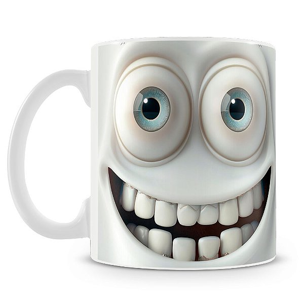 Caneca Caras e Bocas Feliz (Mod.4)