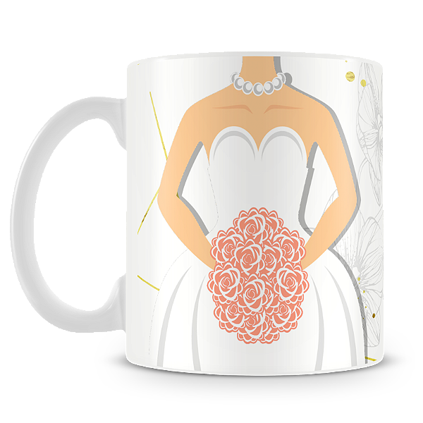 Caneca Madrinha de Casamento (Mod.3)