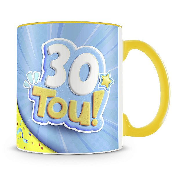 Caneca Aniversário 30tou (Azul)