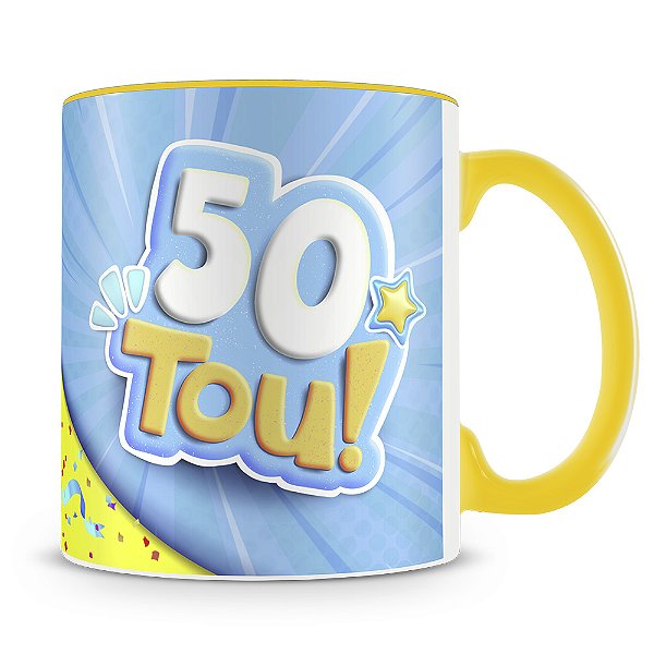 Caneca Aniversário 50tou (Azul)