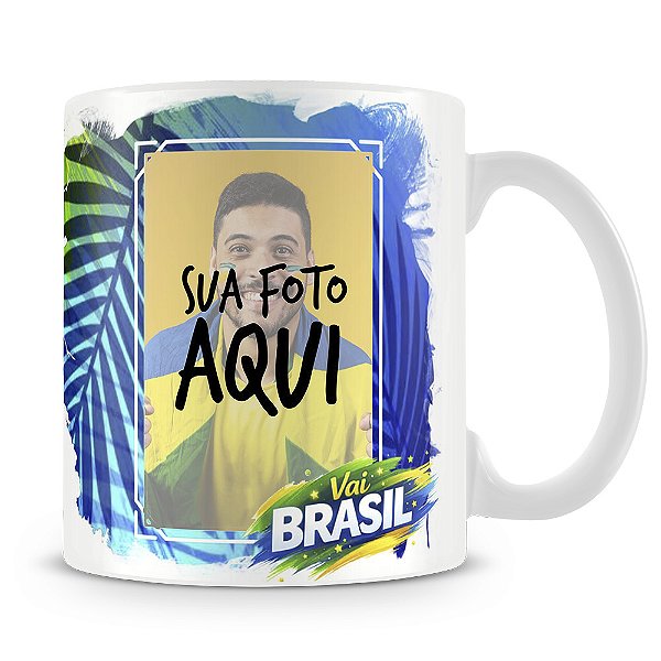 Caneca Seleção Brasileira Mod.2 (Com Foto)