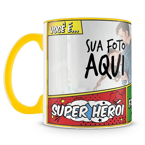 Caneca Você é Super Pai (Com Foto)