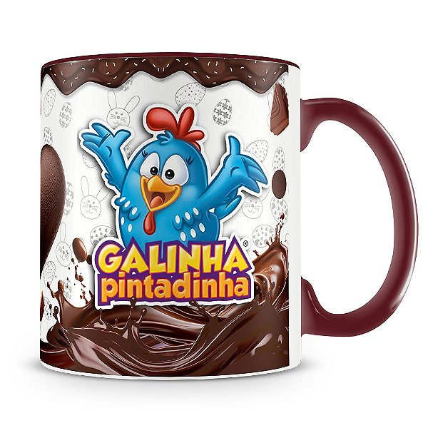 Caneca Feliz Páscoa Galinha Pintadinha (Com Foto)