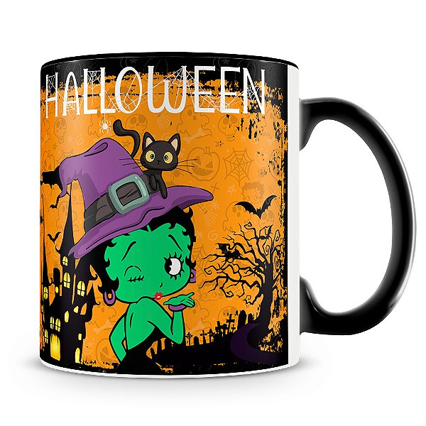 Caneca Halloween Betty Boop (Com Foto)