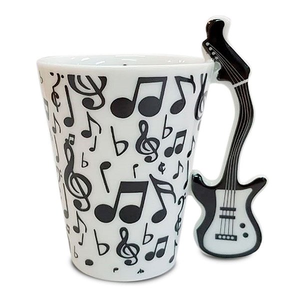 Caneca Formato 3D Alça Guitarra