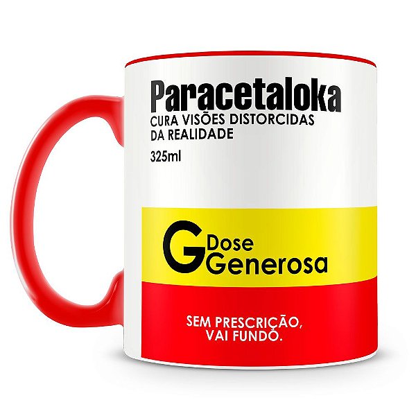 Caneca Personalizada Remédio Paracetaloka