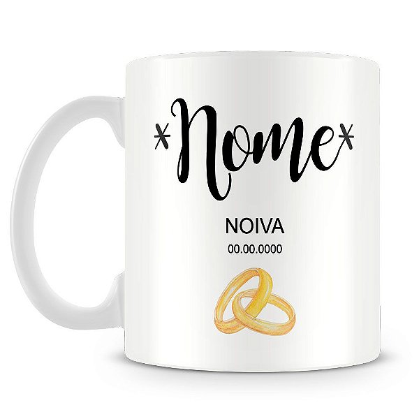 Caneca Personalizada Noiva (Com Nome)