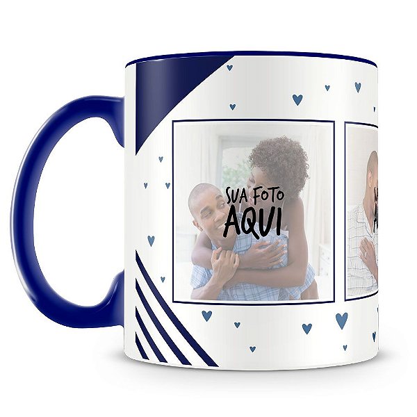 Caneca Personalizada Com Foto Mod.3 (3 Fotos)