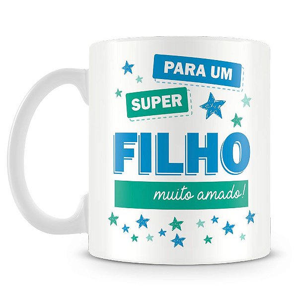 Caneca Personalizada Super Filho (1 Foto)