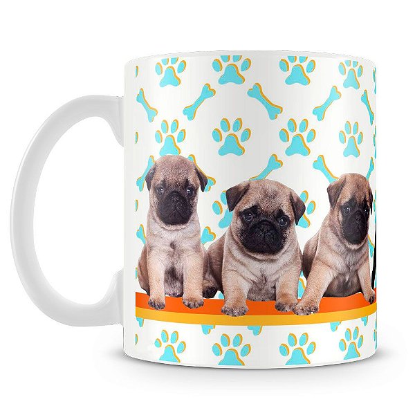 Caneca Personalizada Cachorro Pug (Mod.2)