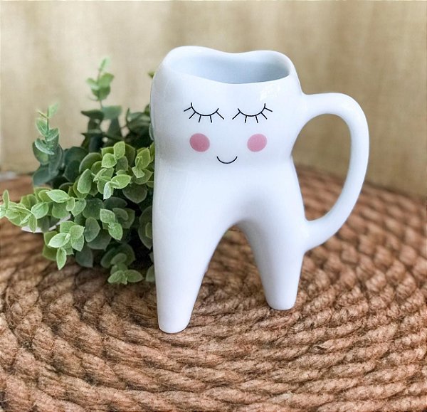 Caneca Formato Dente Molar Carinha