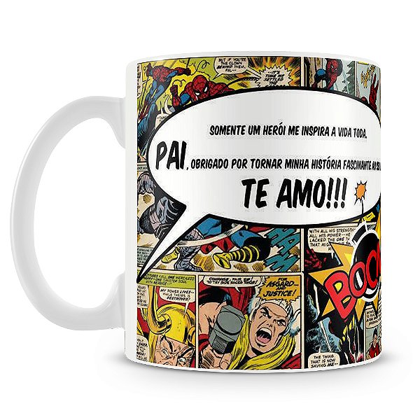 Caneca Pai em Quadrinhos