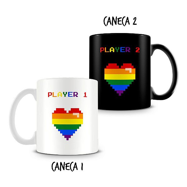 Caneca Dupla Personalizada Player Pride