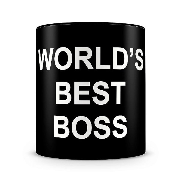 Caneca Personalizada World's Best Boss (100% Preta)