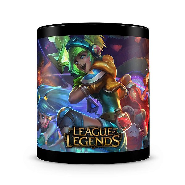 Caneca League of Legends (Mod.2) 100% Preta